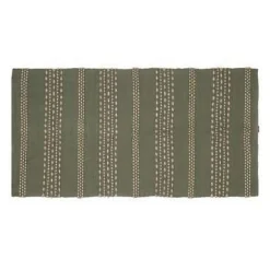 Best Atmosphera Tapis authentique en coton (70x140 cm - Vert Olive)