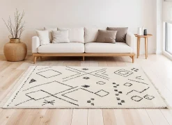 Sale Balta Tapis berbère à franges beige L.230 x l.160cm