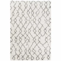 Hot Unamourdetapis Tapis berbère tissé motif ethnic LYN4 BENYLE B, crème, gris foncé