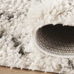 Hot Unamourdetapis Tapis berbère tissé motif ethnic LYN4 BENYLE B, crème, gris foncé