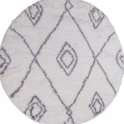 Hot Unamourdetapis Tapis berbère tissé motif ethnic LYN4 DOUX 2, crème, gris foncé