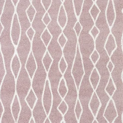 Clearance Unamourdetapis Tapis berbère tissé motif ethnic BALANIO, rose, blanc