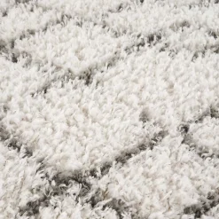 Hot Unamourdetapis Tapis berbère tissé motif ethnic LYN4 BENYLE B, crème, gris foncé