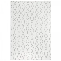 Clearance Unamourdetapis Tapis berbère tissé motif ethnic BALANIO, écru, gris
