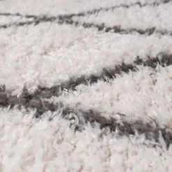 Hot Unamourdetapis Tapis berbère tissé motif ethnic LYN4 BENYLE A, crème, gris foncé