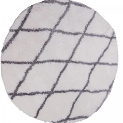 Hot Unamourdetapis Tapis berbère tissé motif ethnic LYN4 BENYLE A, crème, gris foncé