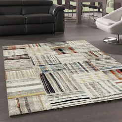 Online Unamourdetapis Tapis berbère tissé motifs tribaux LYN8 MARO, beige