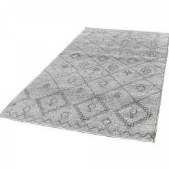 Discount Unamourdetapis Tapis berbère tissé motifs tribaux SAUTUL, crème, gris