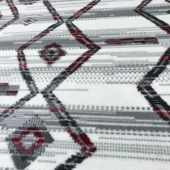 Hot Unamourdetapis Tapis chambre tissé motif berbère LYN1 LABER, gris, noir, blanc