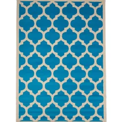 Unamourdetapis Tapis chambre tissé motif géométrique LYN1 STYLE, bleu* Tapis Pour Chambre