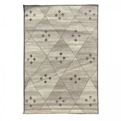 Unamourdetapis Tapis Chambre tissé motif berbère LYN1 FEZA, gris, ivoire* Tapis Persan Et Berbère