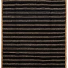 Sale Deko & Co Tapis Chindi en jute rayés noir et beige L.230 x l.160cm Deco&co