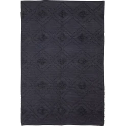 Deko & Co Tapis contemporain bouclette 120 x 180 cm bleu* Tapis Intérieur|Tapis Persan Et Berbère