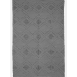 Best Deko & Co Tapis contemporain bouclette 120 x 180 cm gris