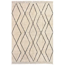 Deko & Co Tapis coton berbère 160 x 230 cm gris* Tapis Intérieur|Tapis Persan Et Berbère