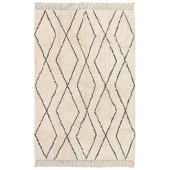 Hot Deko & Co Tapis coton berbère 120 X 170 cm gris