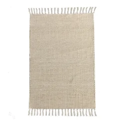 Future Home Tapis déco à franges en fibre naturelle et coton 60x120cm* Tapis Pour Chambre