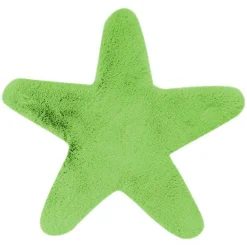 Paris Prix Tapis Déco Enfant "Lovely Star" 60x63cm Vert*Enfant Tapis Pour Chambre D'Enfant
