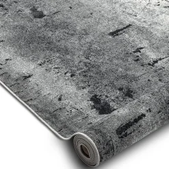 RugsX Tapis De Couloir Antidérapant Marl Béton La Gomme Gris 100 cm 100x910 cm 202099 1 szt.* Tapis Pour Couloir