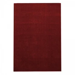 Clearance Unamourdetapis Tapis de couloir tissé motif uni SOULA, rouge
