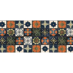 Sale Crearreda Tapis de Cuisine antidérapant en Vinyle Fleur Vintage 50x120