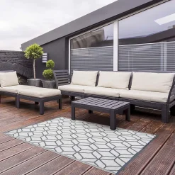 Esschert Design Tapis de jardin en polypropylène à motifs* Tapis Extérieur