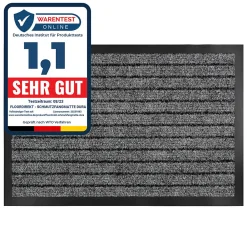 Clearance Floordirekt Tapis de Porte Paillasson d'entrée Dura Gris 66 x 120 cm