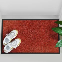 Best Floordirekt Tapis de Porte Paillasson d'entrée Rhine Rouge 90 x 120 cm