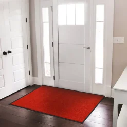 Best Floordirekt Tapis de Porte Paillasson d'entrée Rhine Rouge 90 x 120 cm