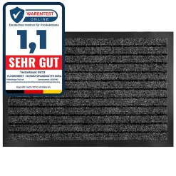 Best Floordirekt Tapis de Porte Paillasson d'entrée Dura Anthracite 50 x 80 cm