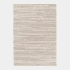 Décoweb Tapis de salon doux à motif organique - Nube - Beige et crème - 120 x 170 cm* Tapis D'Entrée Et Paillasson