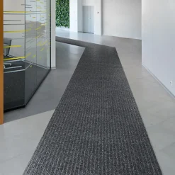 Décoweb Tapis d'entrée côtelé antisalissures & antidérapant - 1er prix - Gris - Rouleau de 1m x 2m* Tapis D'Entrée Et Paillasson