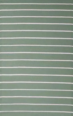 Dylrev Tapis d'extérieur tissé à rayures vert et blanc L.170 x l.120* Tapis Extérieur