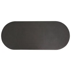 5Five Tapis diatomite anti-dérapant L120cm oval - Noir-