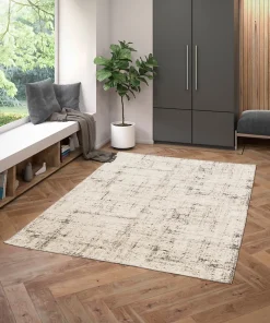 Balta Tapis d'intérieur effet Trashwall aux tons beiges L.230 x l.160 cm,* Tapis Intérieur|Tapis Persan Et Berbère