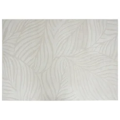 Atmosphera Créateur D'Intérieur Tapis effet laine Anoai blanc 200x150cm- Blanc feuille- Atmosphera* Tapis Pour Chambre