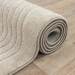 The Carpet Tapis Elisa design géométrique, Beige, 200 x 280 cm* Tapis Intérieur|Tapis Pour Salon