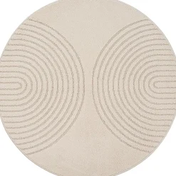 The Carpet Tapis Elisa design géométrique, Beige, 200 x 280 cm* Tapis Intérieur|Tapis Pour Salon
