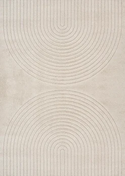 The Carpet Tapis Elisa design géométrique, Beige, 140 x 200 cm* Tapis Intérieur|Tapis Pour Salon