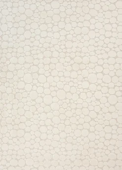 Clearance The Carpet Tapis Elisa design pierres, Crème, 80 x 150 cm