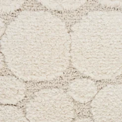 Clearance The Carpet Tapis Elisa design pierres, Crème, 80 x 150 cm