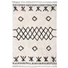 Best Deko & Co Tapis en coton tufté berbère Leia blanc et gris L.230 x l.160cm Deko&co