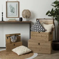 Outlet Atmosphera Créateur D'Intérieur Tapis en jute bord blanc D120 cm - Atmosphera