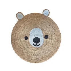 Hot Deko & Co Tapis en jute Ourson 'Deko&co'