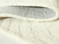 New Vente-unique Tapis en relief 100% laine tufté main - 200 x 290 cm - Ivoire - 2100g/m² - NEORA