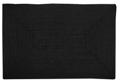 Deko & Co Tapis en toile de jute noir L.180 x l.120cm Deco&co* Tapis Jute Et Naturel