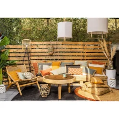 Deko & Co Tapis en toile de jute noir L.180 x l.120cm Deco&co* Tapis Jute Et Naturel