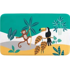 Paris Prix Tapis Enfant Imprimé "Jungle Story" 45x75cm Vert*Enfant Tapis Pour Chambre D'Enfant