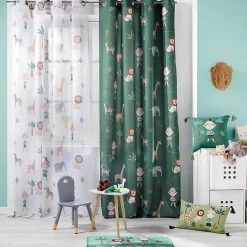 Paris Prix Tapis Enfant "Léo l'Explorateur" 45x75cm Vert*Enfant Tapis Pour Chambre D'Enfant