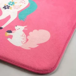 Hot Paris Prix Tapis Enfant "Princesse Licorne" 45x75cm Rose